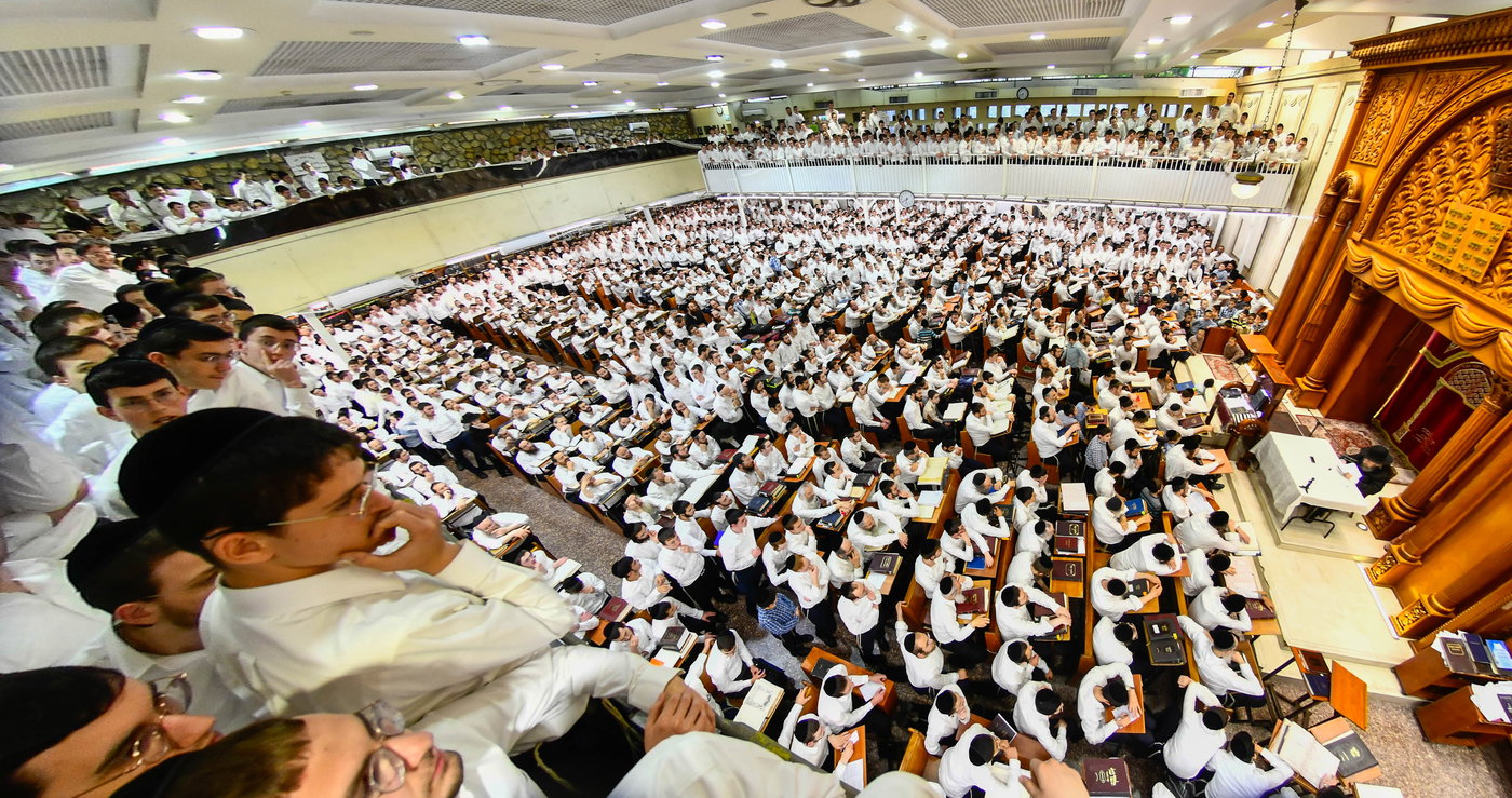 הגר"ד לנדו בשיחה בישיבת פוניבז'