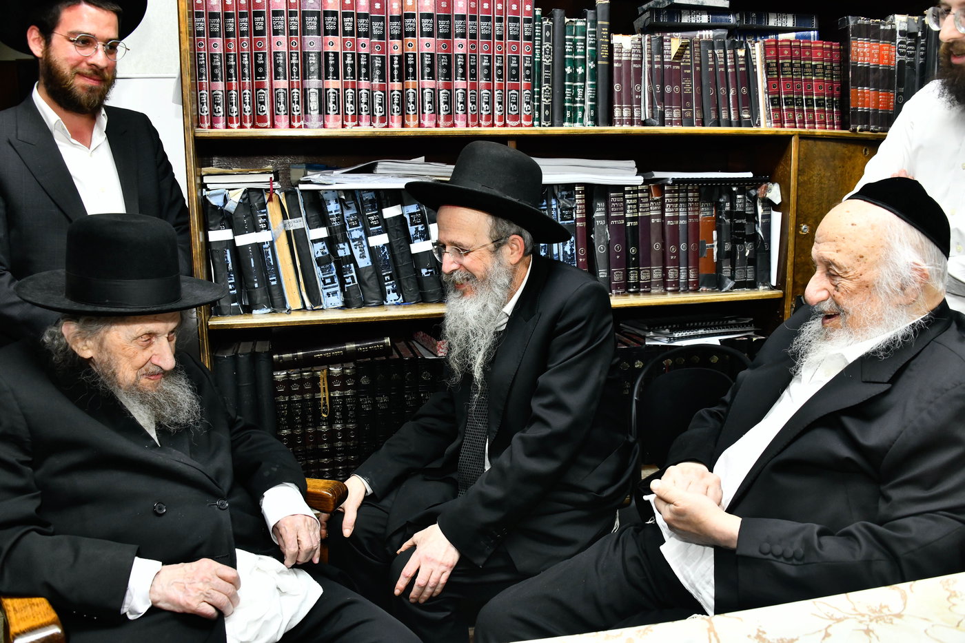 הגר"ד לנדו בביקור אצל הגרב"ד פוברסקי