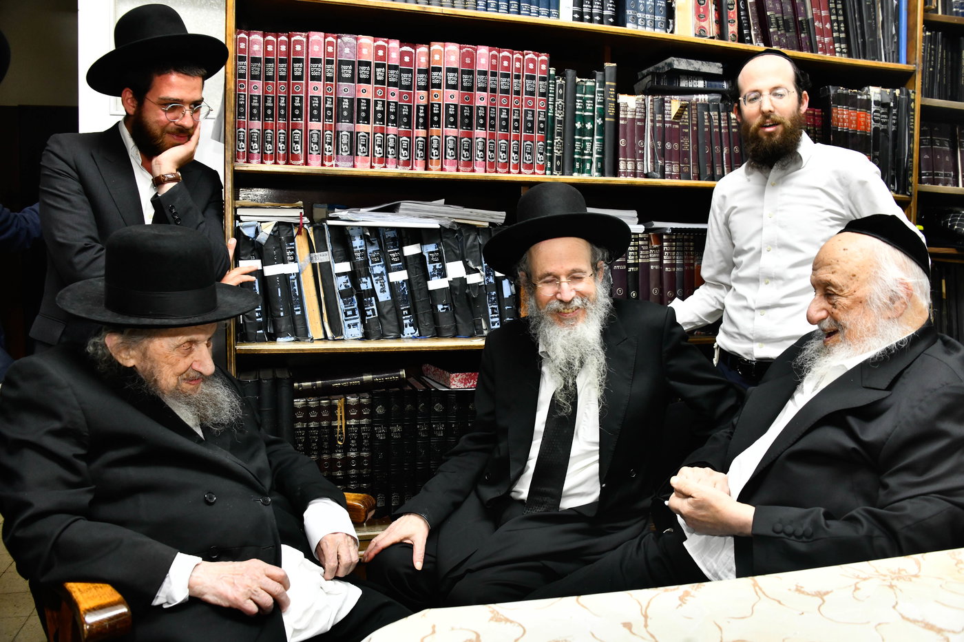 הגר"ד לנדו בביקור אצל הגרב"ד פוברסקי