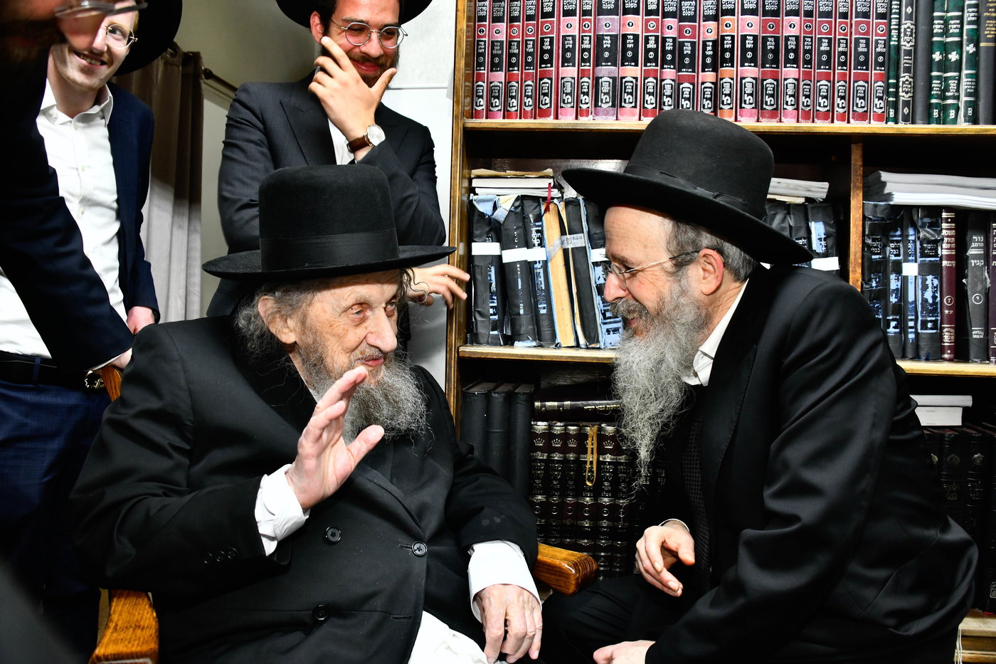 הגר"ד לנדו בביקור אצל הגרב"ד פוברסקי