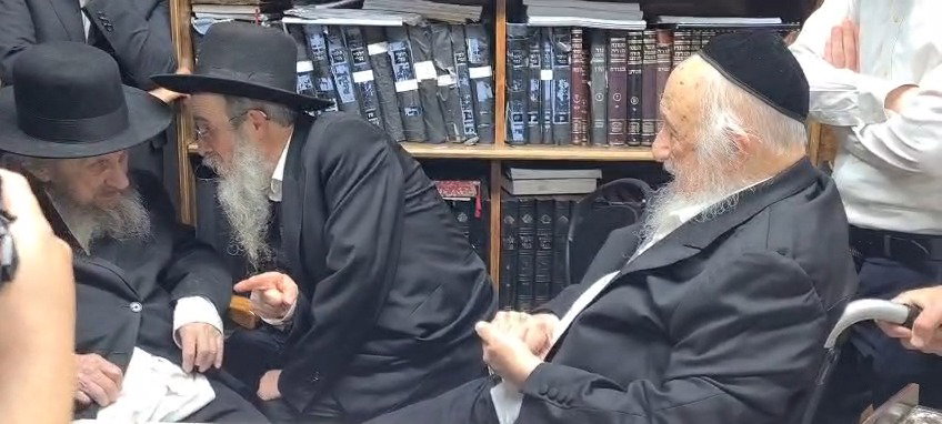 הגר"ד לנדו עלה להגרב"ד פוברסקי | תיעוד קצר