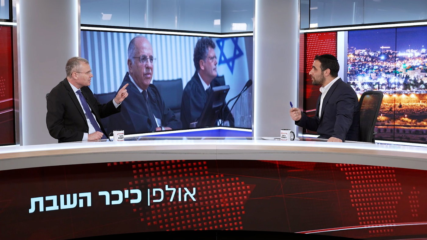 השר יריב לוין בריאיון באולפן 'כיכר השבת'