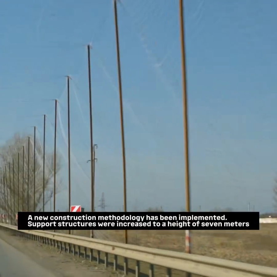 כבישים בחזית הלחימה מכוסים ברשתות נגד כטב"מים