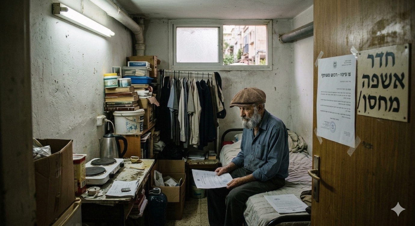 הקשיש נאלץ לפנות את השטח הציבורי