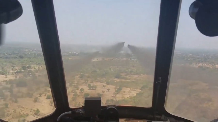 תקיפה באמצעות רקטות ממסוק