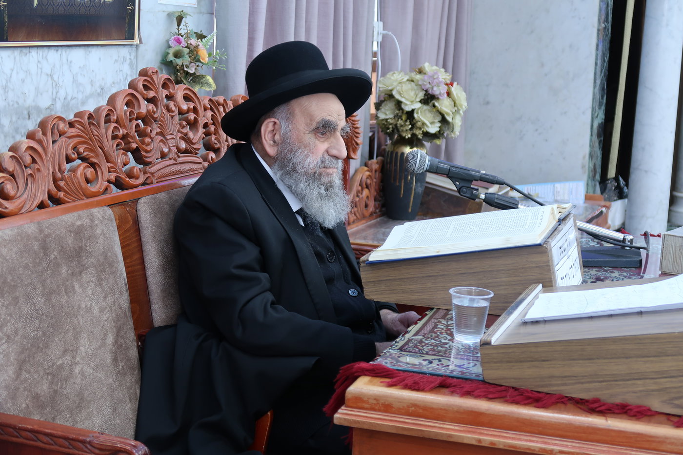 הגר"מ צדקה בשיעור במוסאיוף