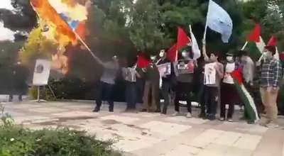 נקמה שמיימית: מפגין איראני שרף והניף דגל ישראל - זה לא נגמר טוב 