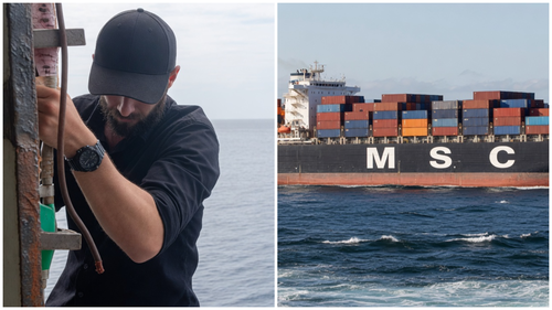 השפלה בשידור חי: כתב הטלוויזיה משדר מתוך הספינה השבויה 