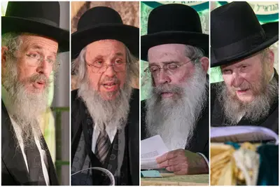 המשגיח הגה"צ רבי דן סגל וראשי הישיבות הגר"ש שטיינמן, הגר"ד כהן והגרח"פ ברמן