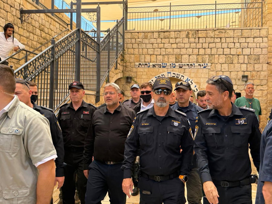 השר בן גביר במירון, היום