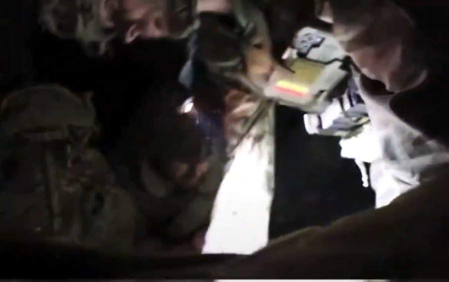 חיילים בריטיים בזמן מתקפה איראנית