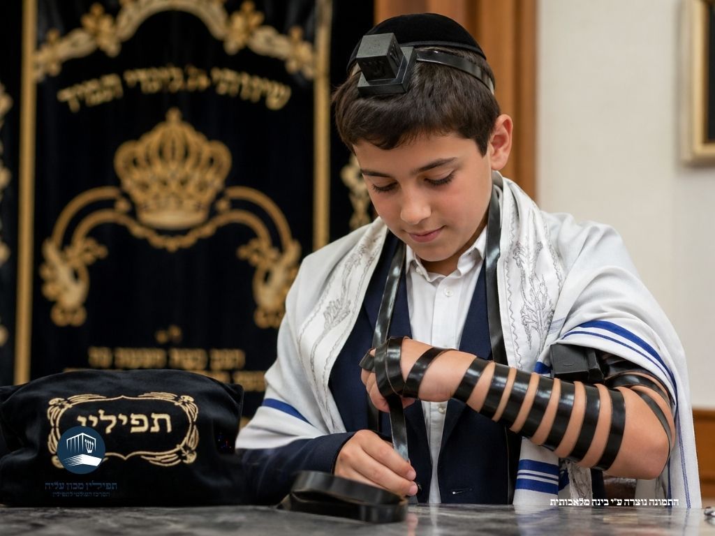 הרגע המרגש של הנחת התפילין הראשונה