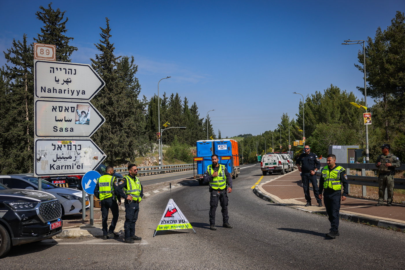 המחסומים בדרך למירון