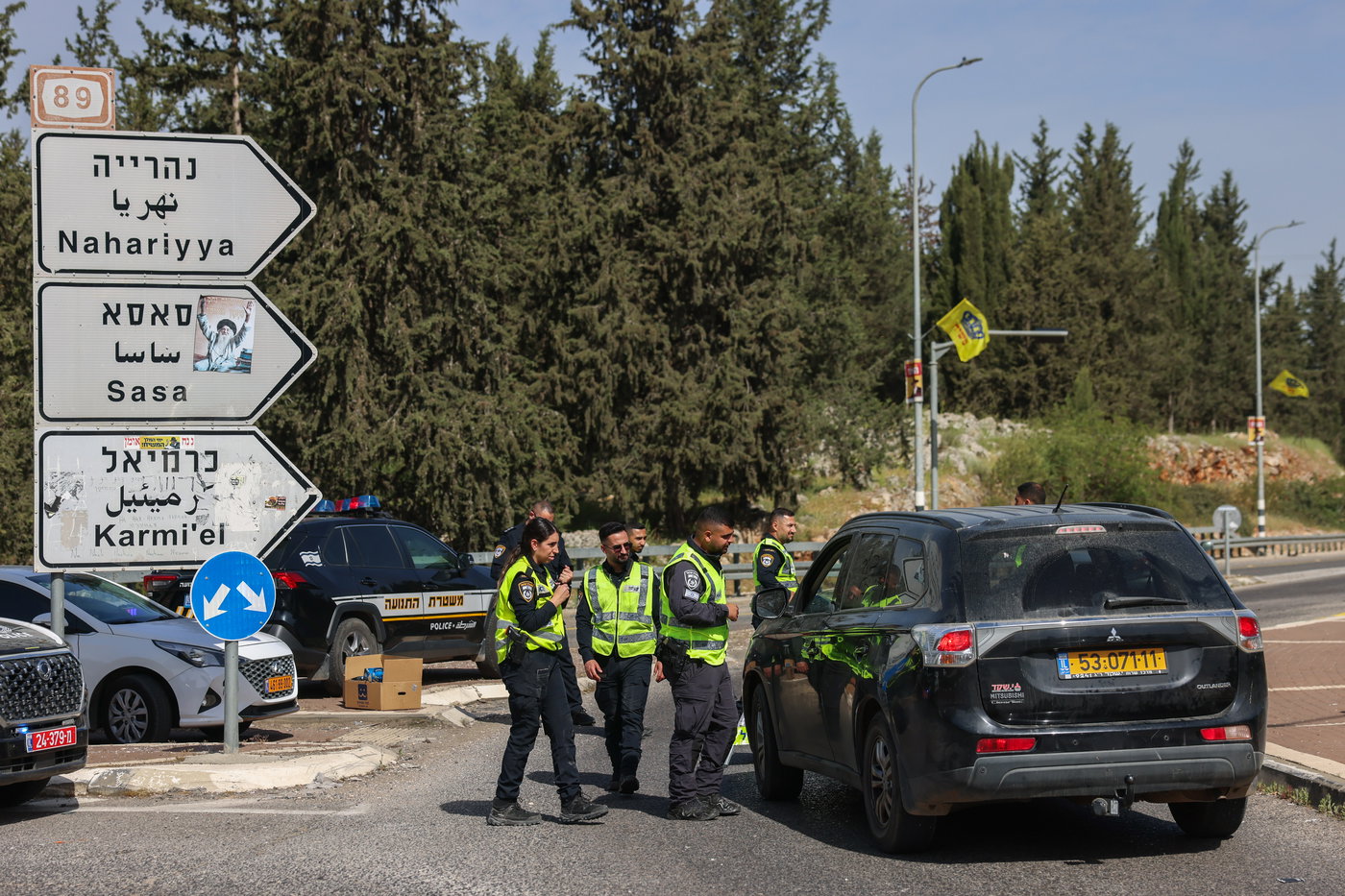 המחסומים בדרך למירון