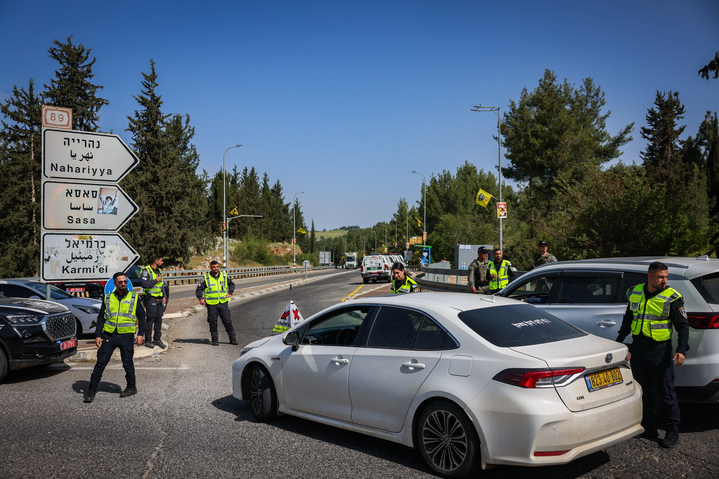 המחסומים בדרך למירון