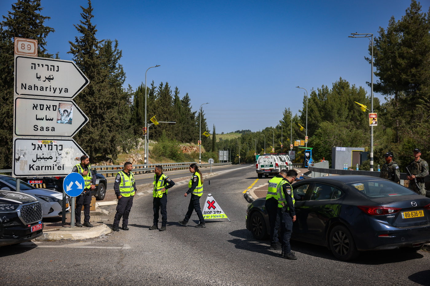 המחסומים בדרך למירון