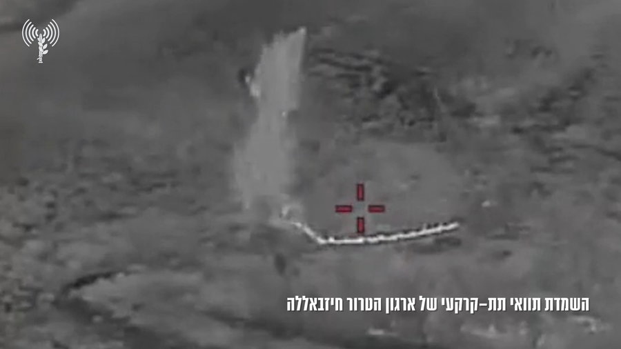 תיעוד מהשמדת התוואי התת-קרקעי של ארגון הטרור חיזבאללה