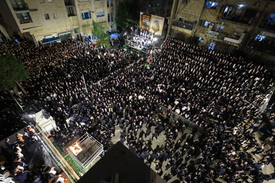 מעמד ההדלקה בישיבת אורייתא