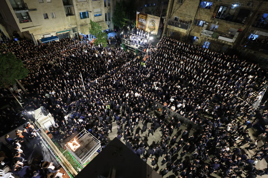 מעמד ההדלקה בישיבת אורייתא
