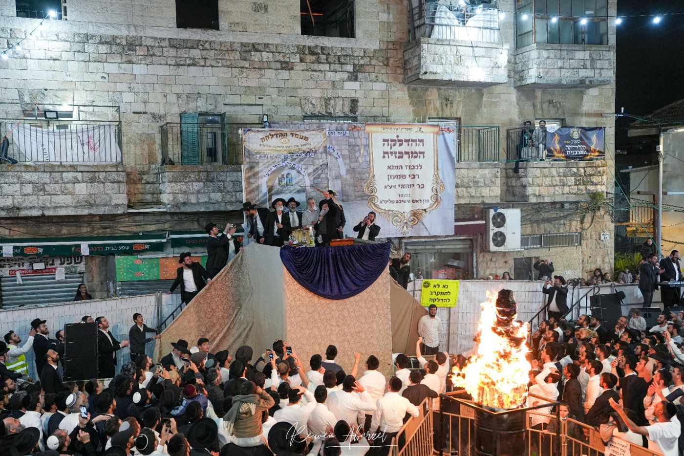 הר ראובן אלבז בהדלקה בישיבת אור החיים