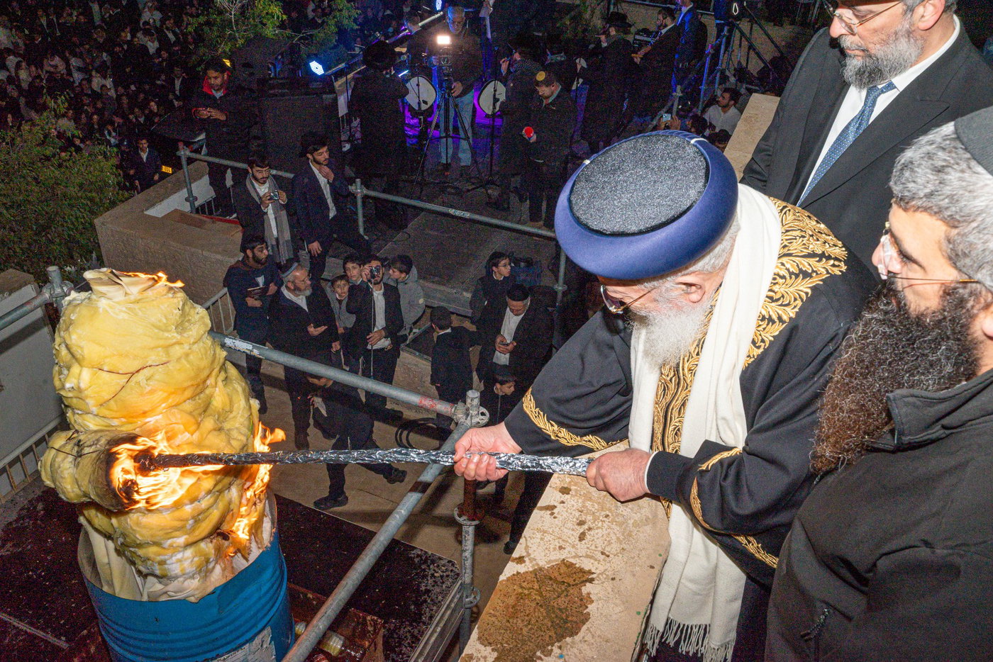 מעמד ההדלקה אצל הגרש"מ עמאר