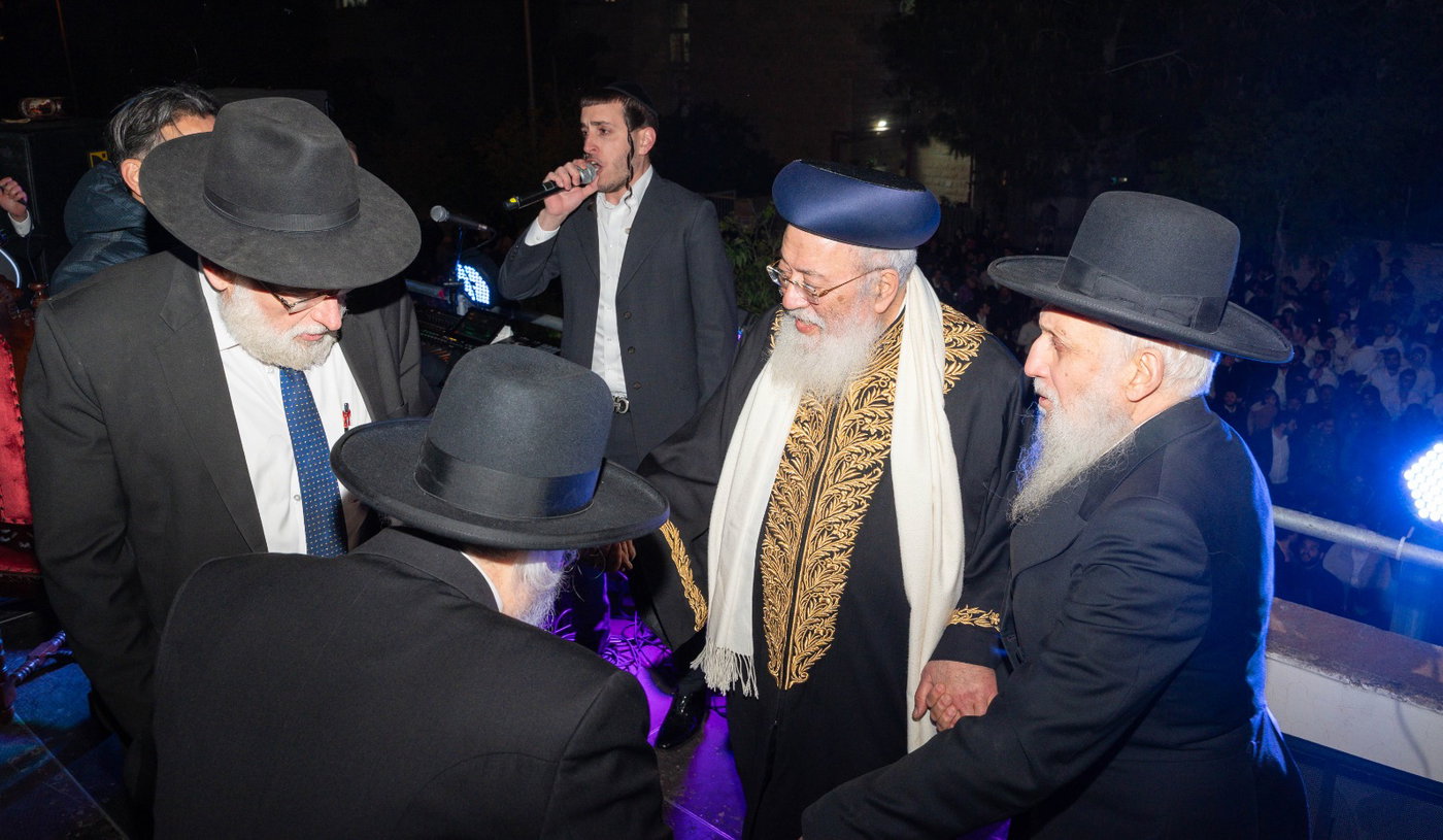 מעמד ההדלקה אצל הגרש"מ עמאר