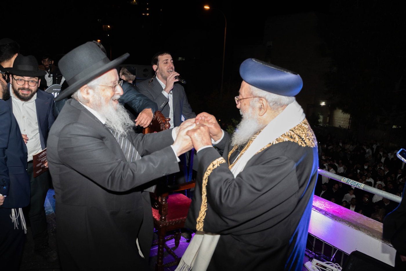 מעמד ההדלקה אצל הגרש"מ עמאר