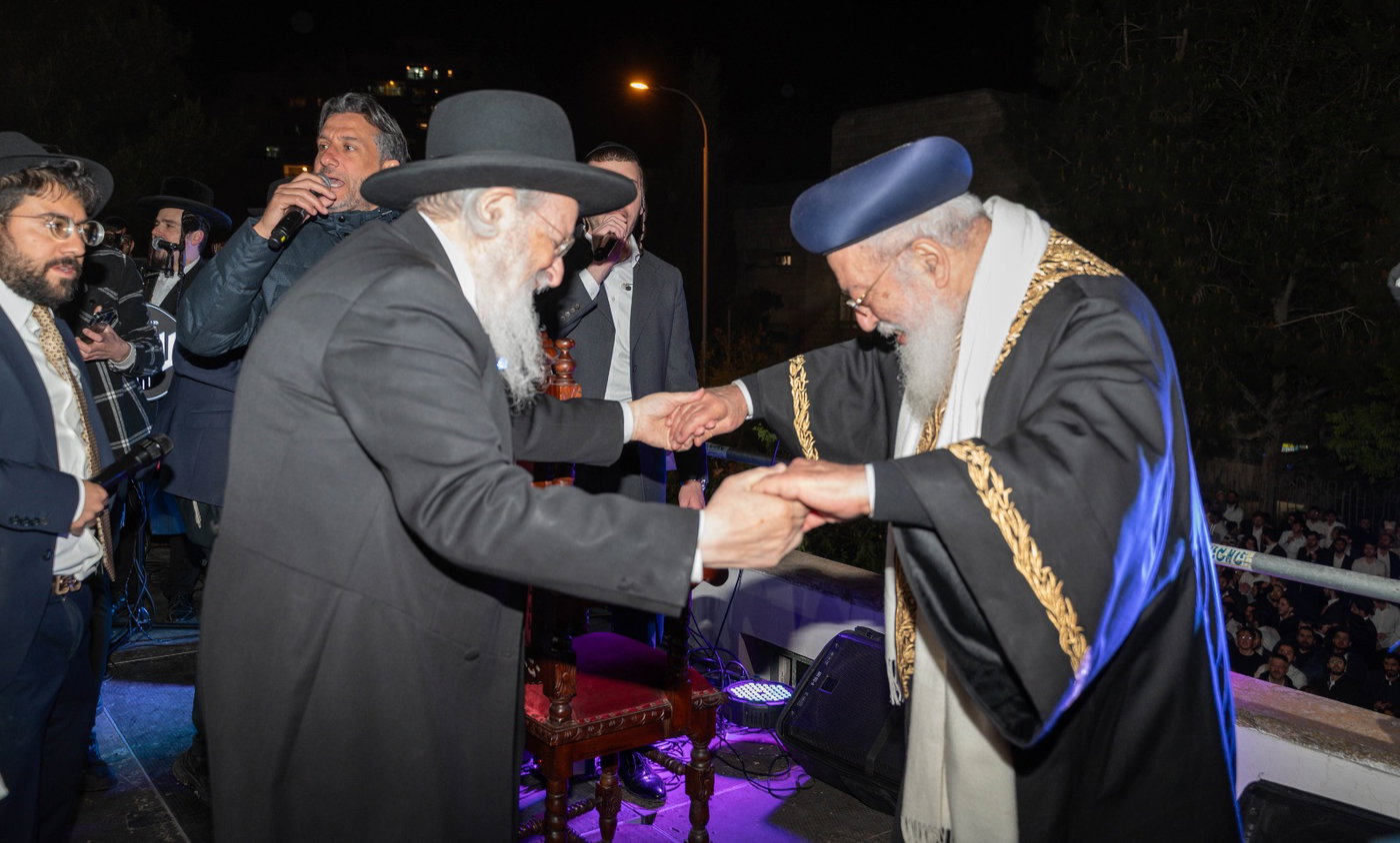 מעמד ההדלקה אצל הגרש"מ עמאר