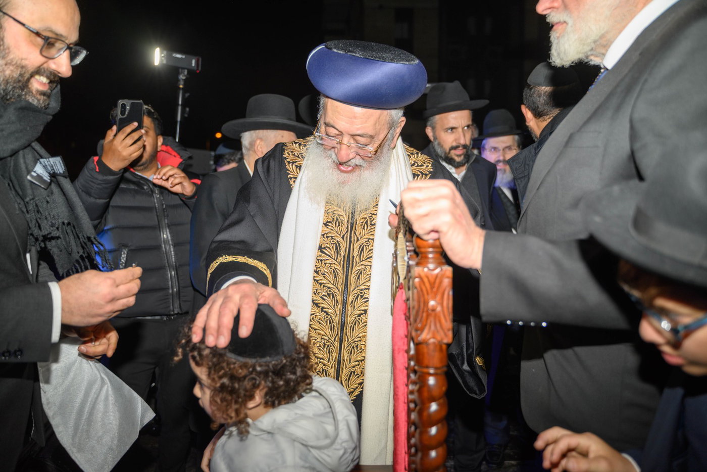 מעמד ההדלקה אצל הגרש"מ עמאר