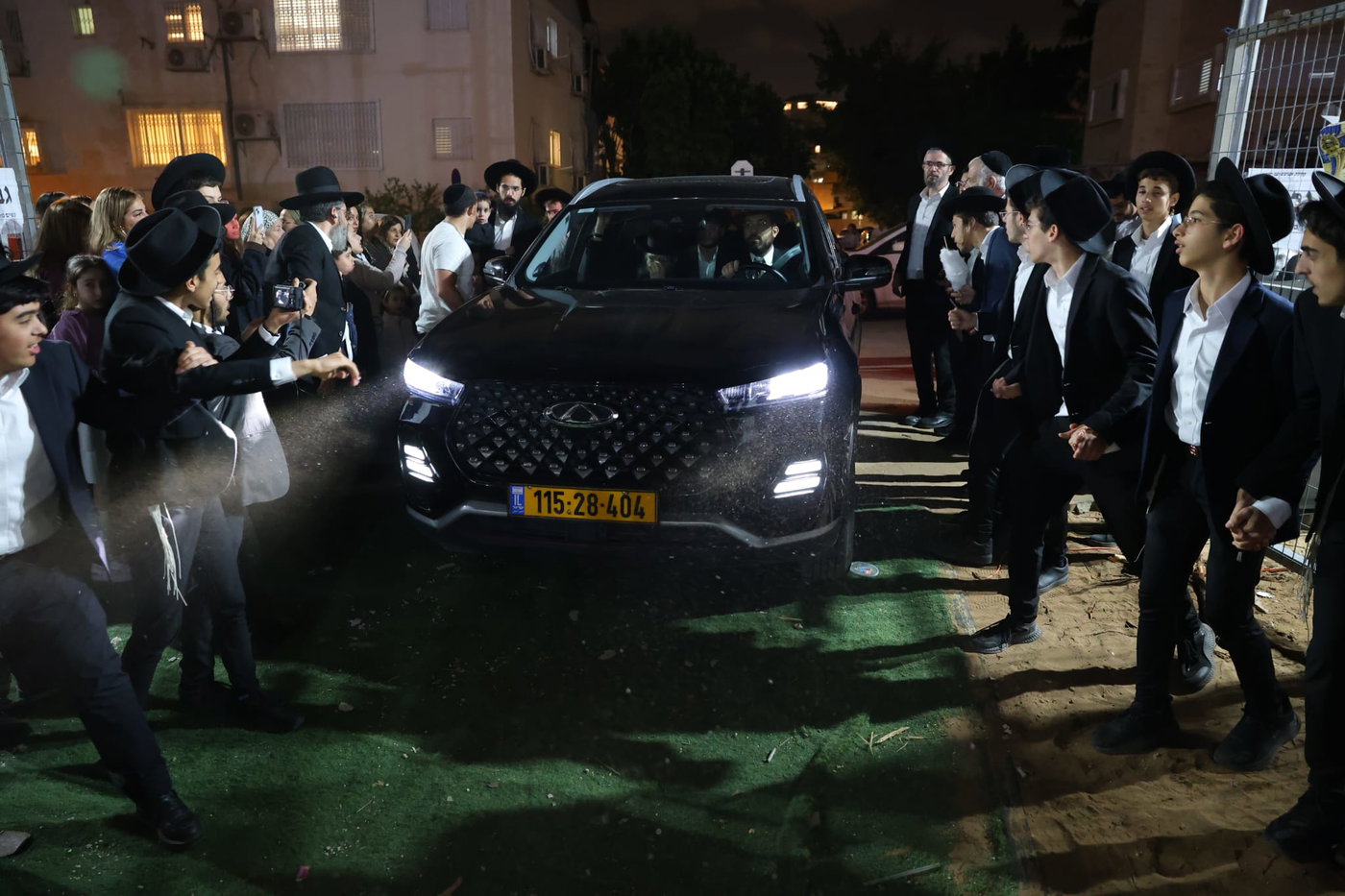 מעמד ההדלקה בשיכון ג'