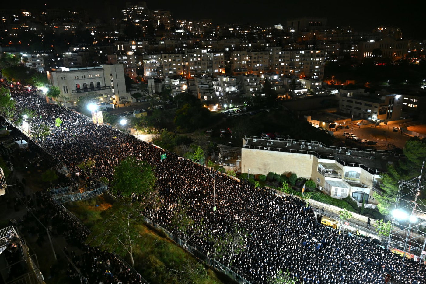 מעמד ההדלקה של רבי מיילך בידרמן בירושלים