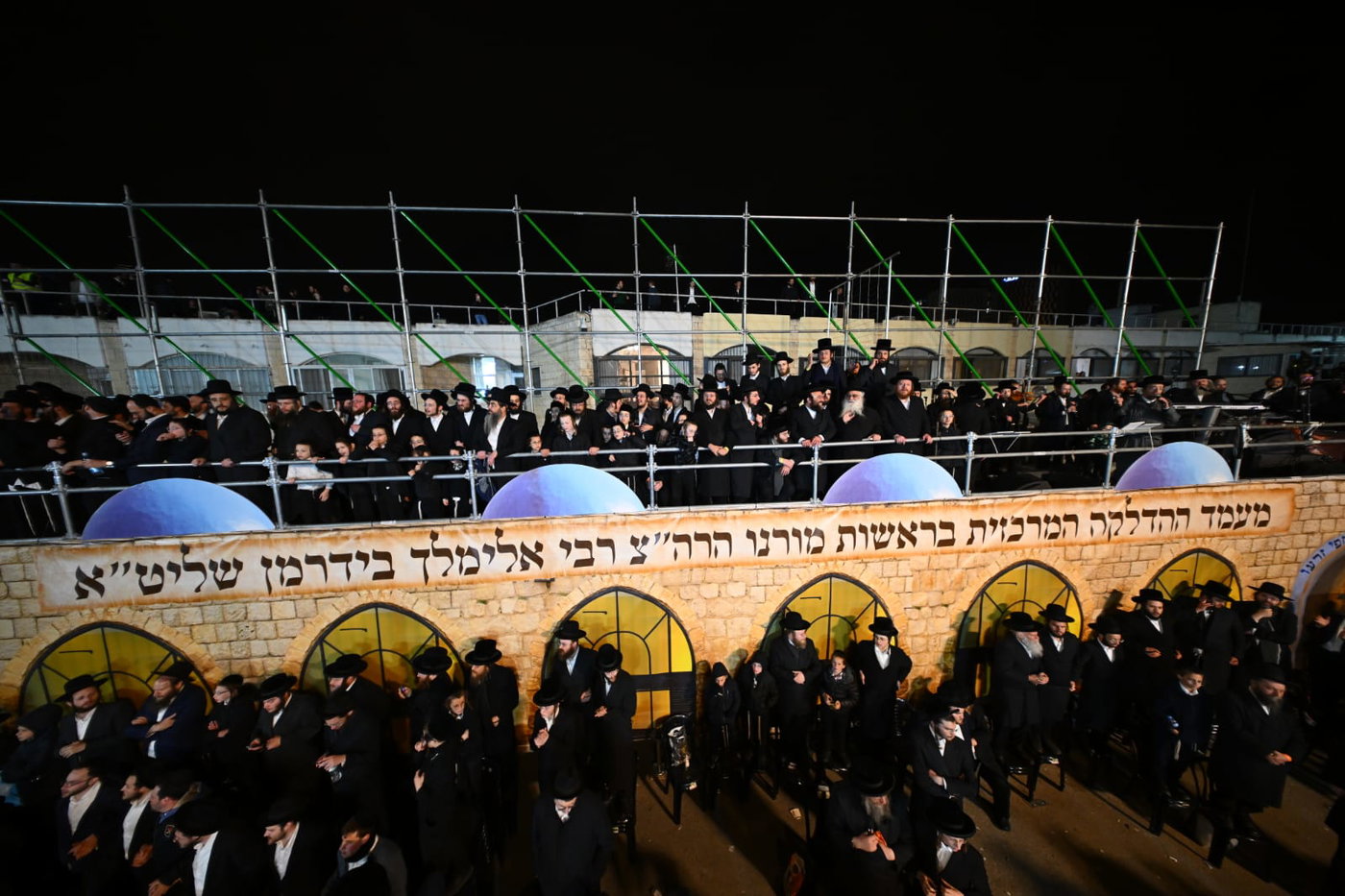 מעמד ההדלקה של רבי מיילך בידרמן בירושלים