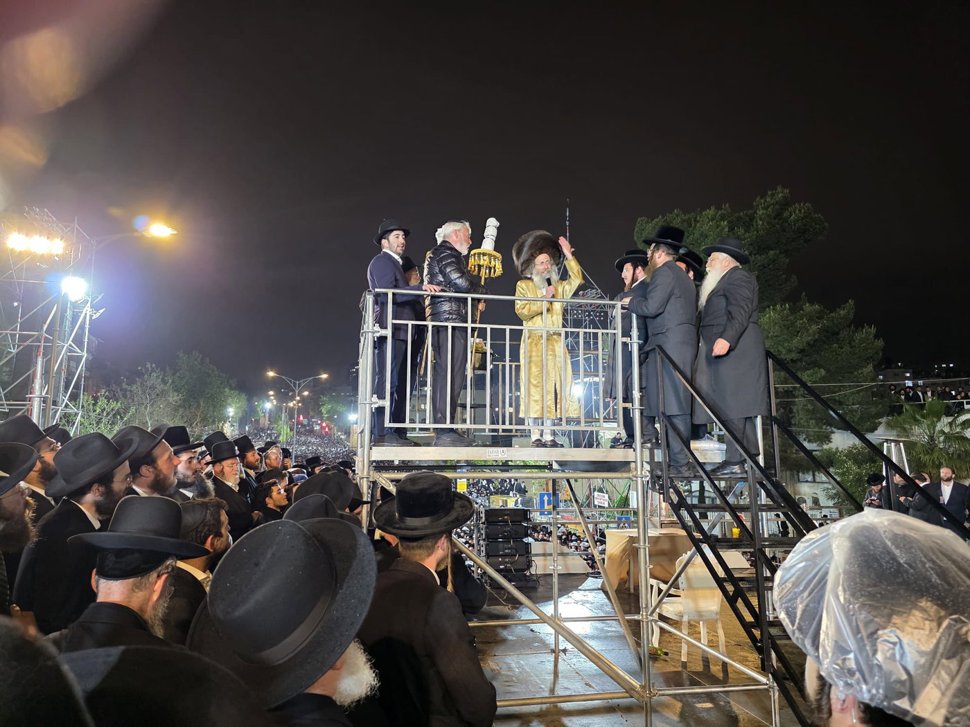 מעמד ההדלקה של רבי מיילך בידרמן בירושלים