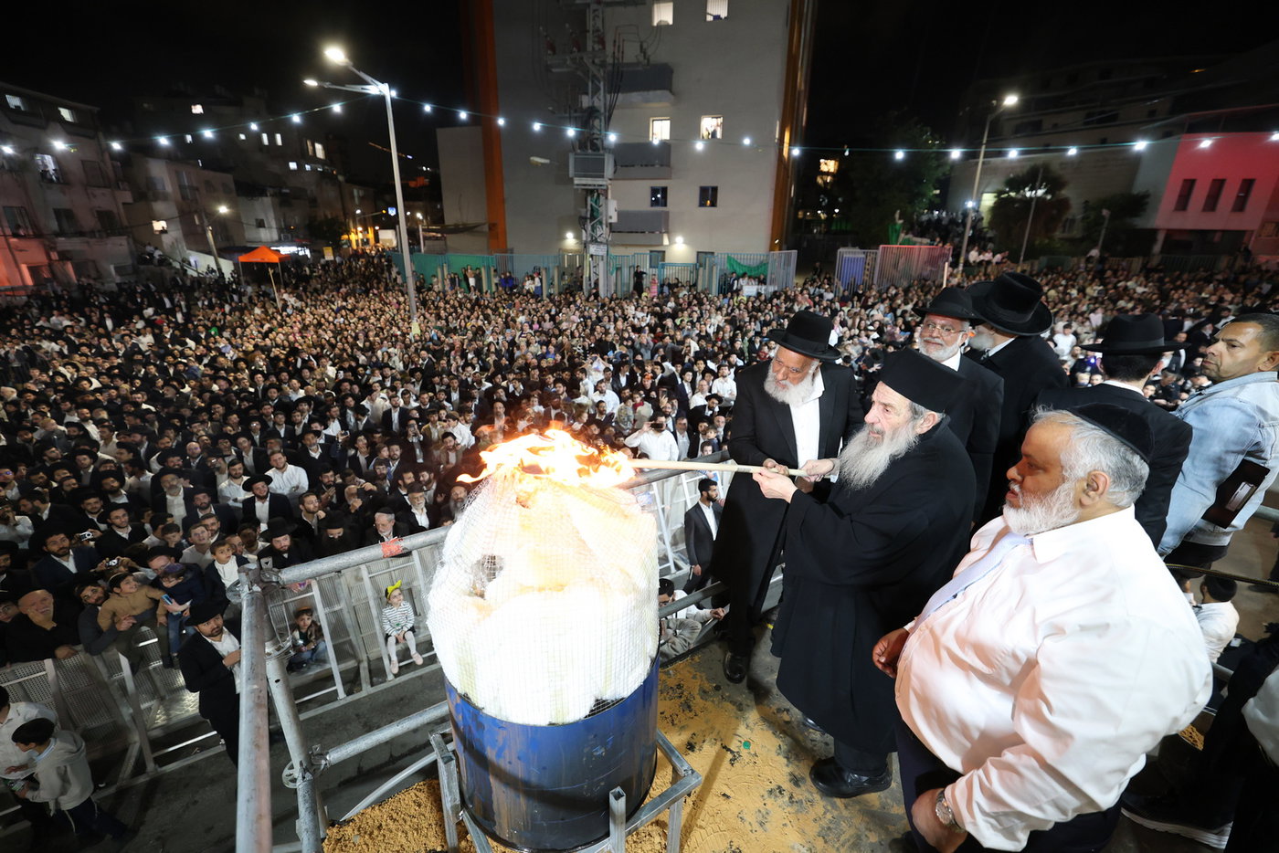 מעמד ההדלקה בבני ברק