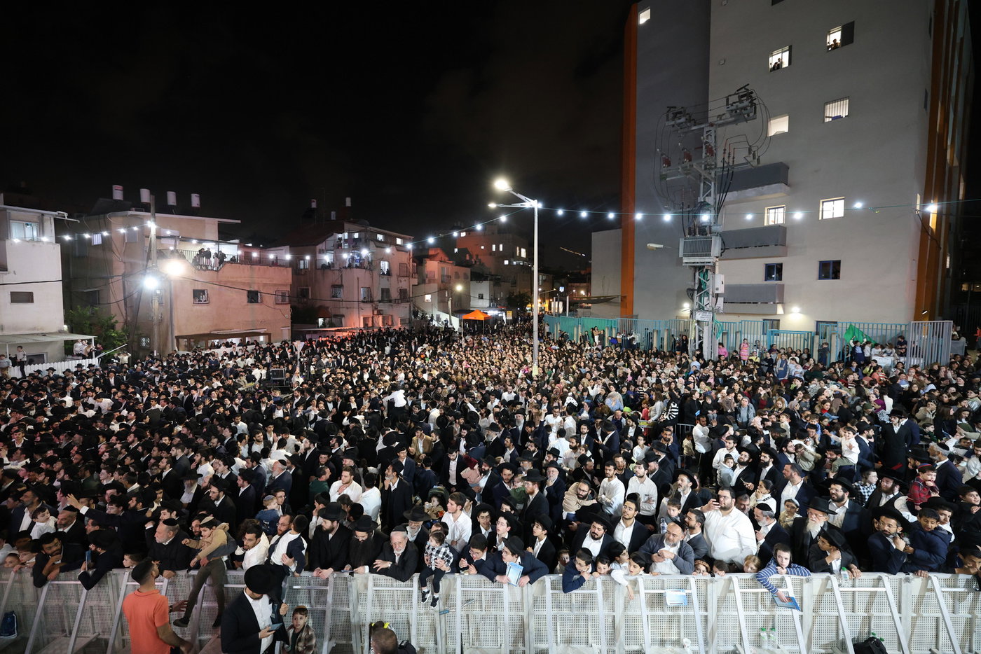 מעמד ההדלקה בבני ברק