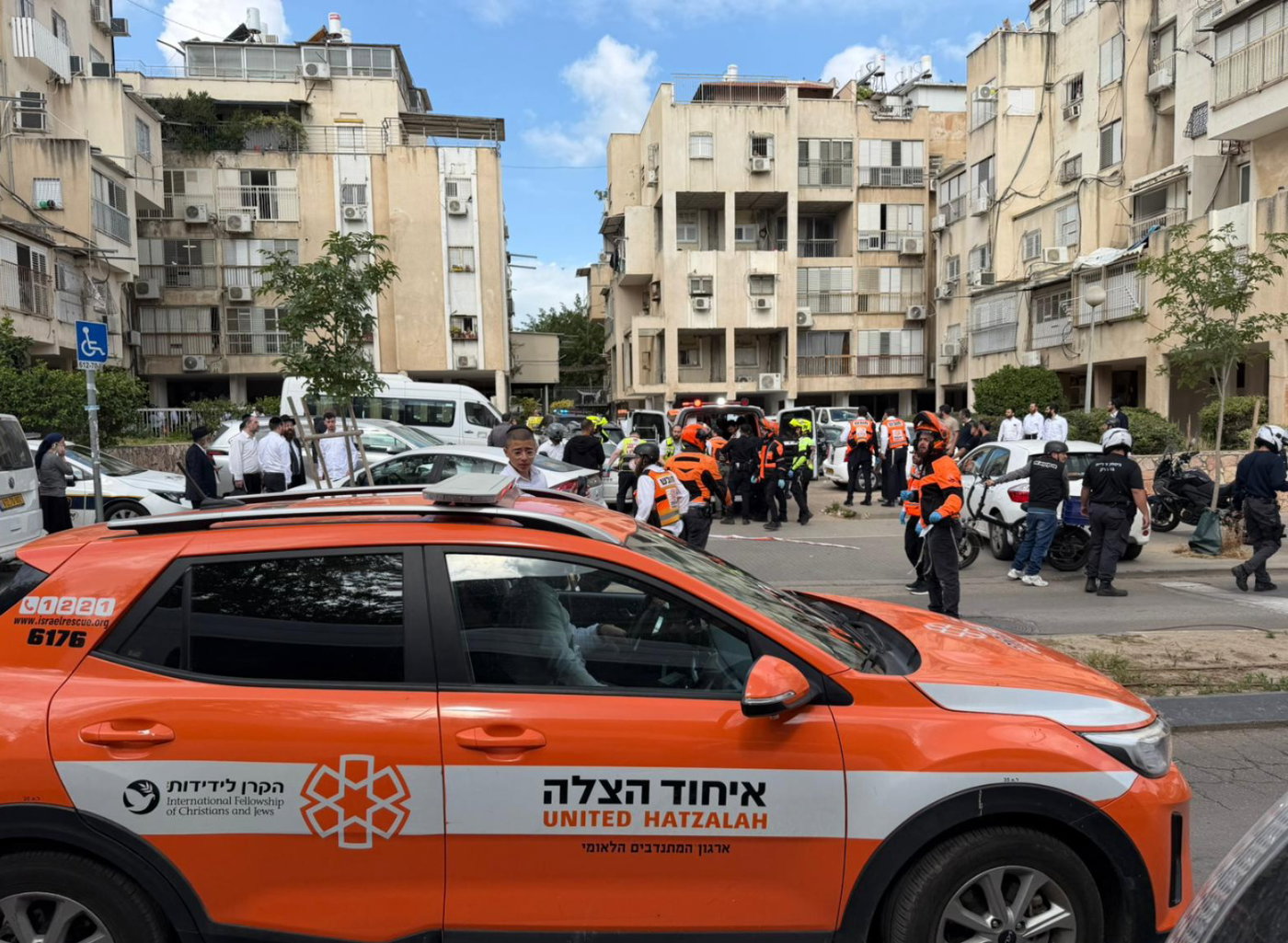 זירת הירי בבני ברק, הבוקר