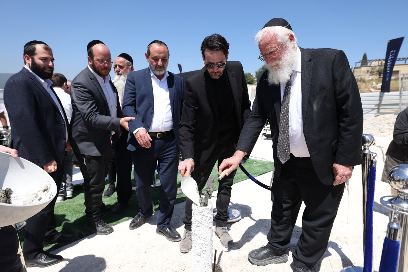 הנחת אבן הפינה במתחם העסקים 'רומטק' במרכז העסקים ברכסים