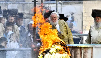 ל"ג בעומר בחצה"ק תולדות אהרן