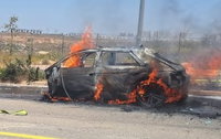 תאונה קטלנית בכניסה לעיר החרדית: הרכב התחיל לבעור, אחד הנוסעים נהרג