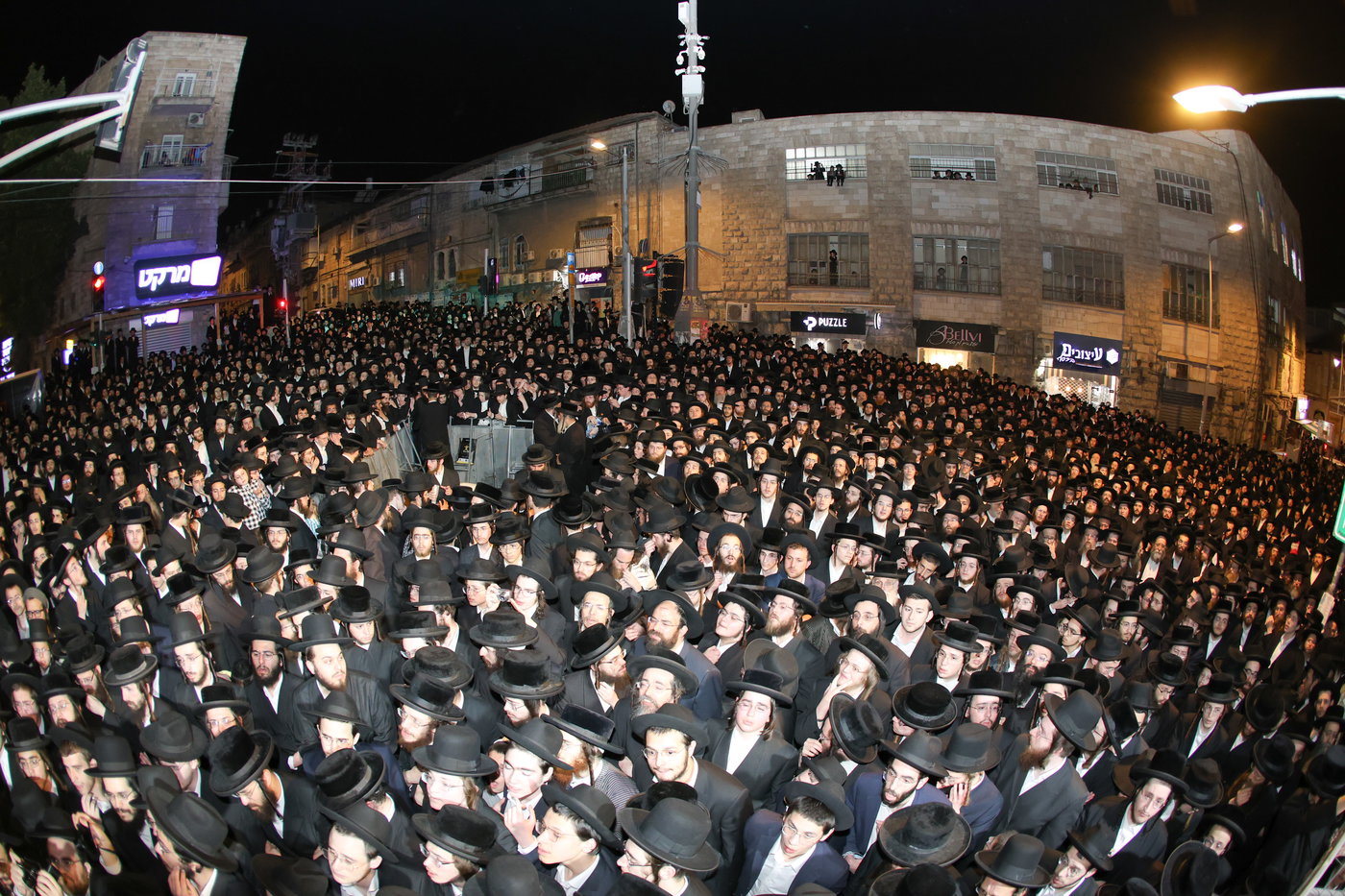 מסע הלויית הגאון רבי דוד שמידל זצ"ל בירושלים