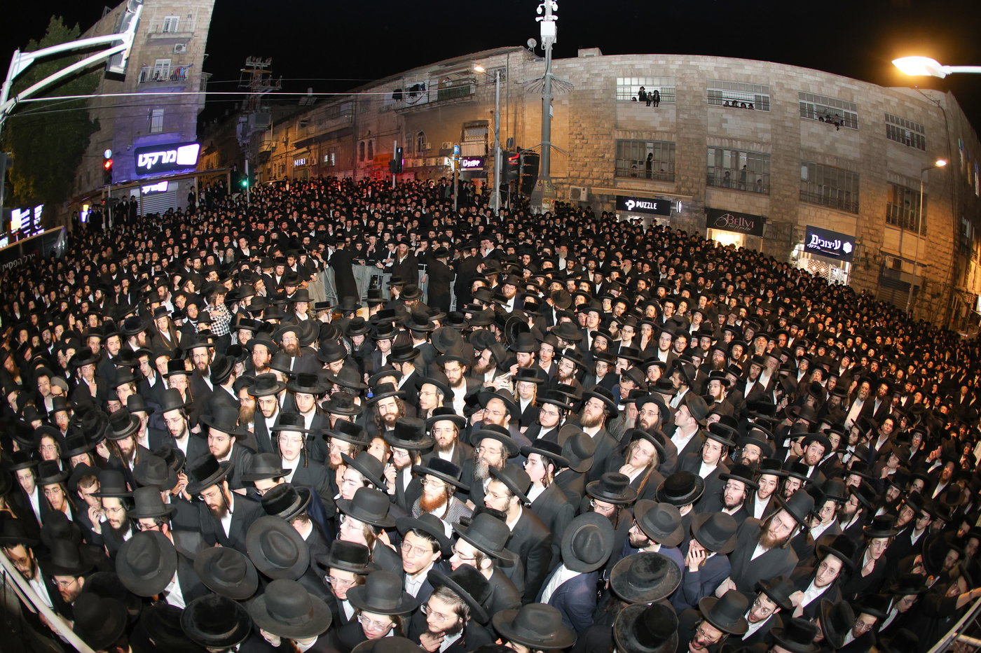 מסע הלויית הגאון רבי דוד שמידל זצ"ל בירושלים