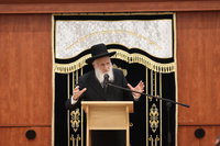 הגאון רבי שמואל בצלאל בישיבת אהל תורה
