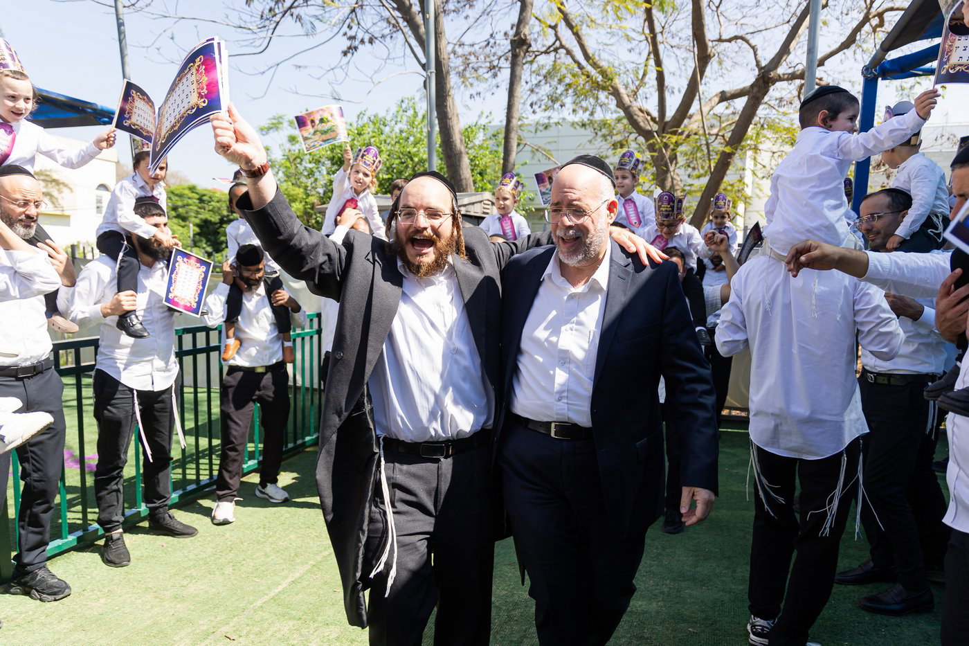 מסיבת תחילת לימוד אותיות ב'תורה תמימה' קרית אתא