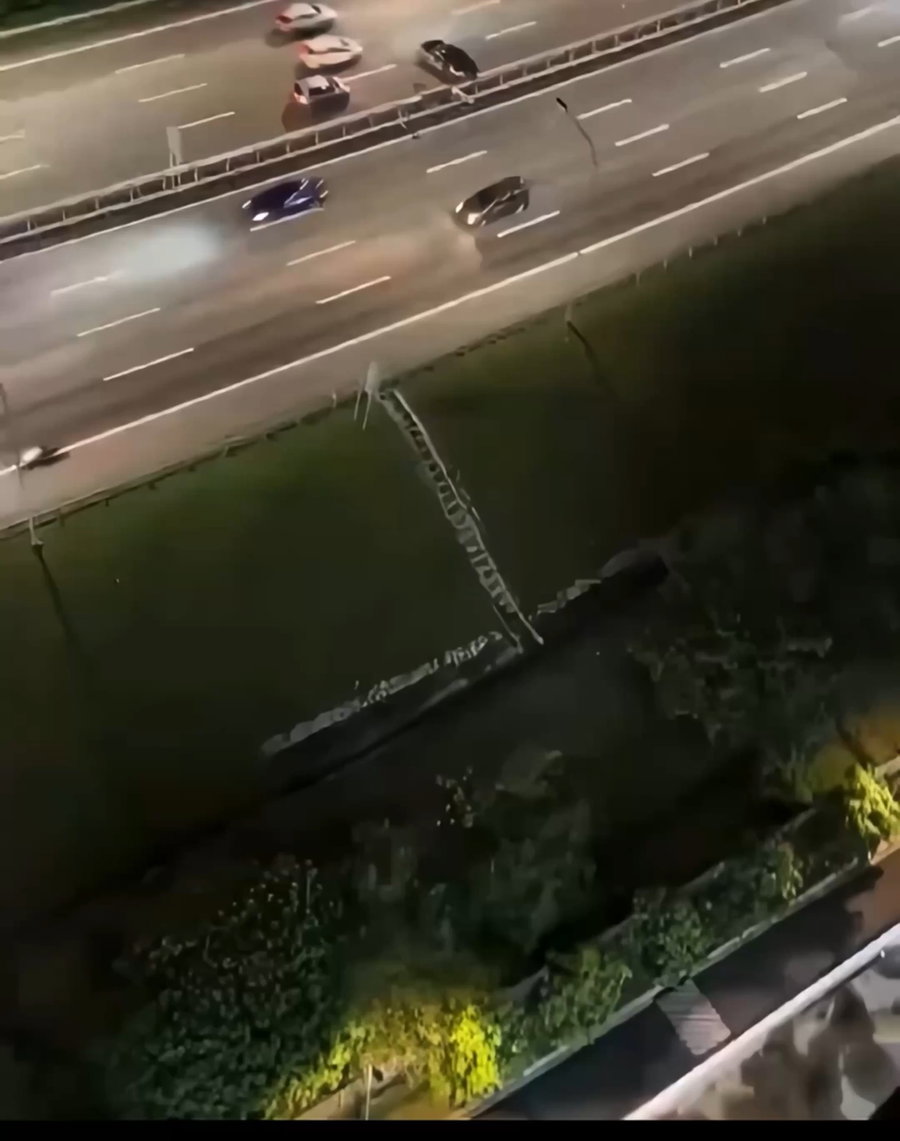 התאונה החריגה שתועדה בכביש המהיר
