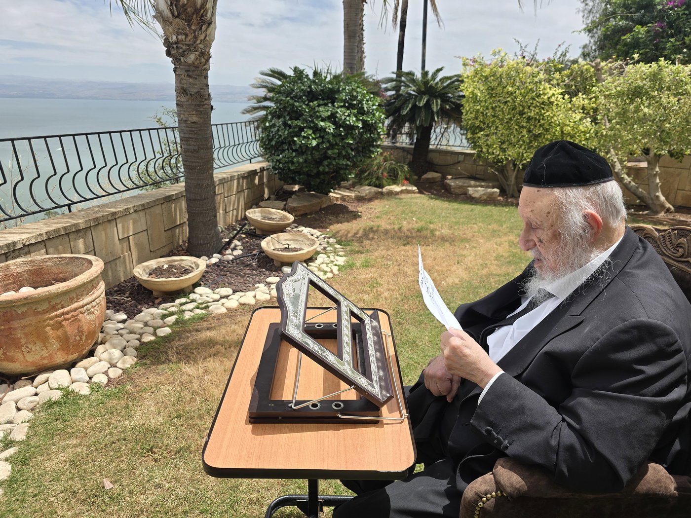 הגרב"ד פוברסקי בלימוד בטבריה
