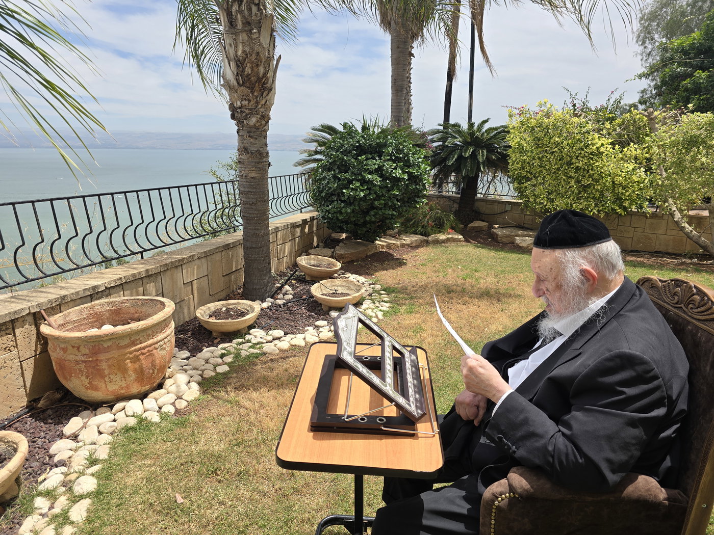 הגרב"ד פוברסקי בלימוד בטבריה