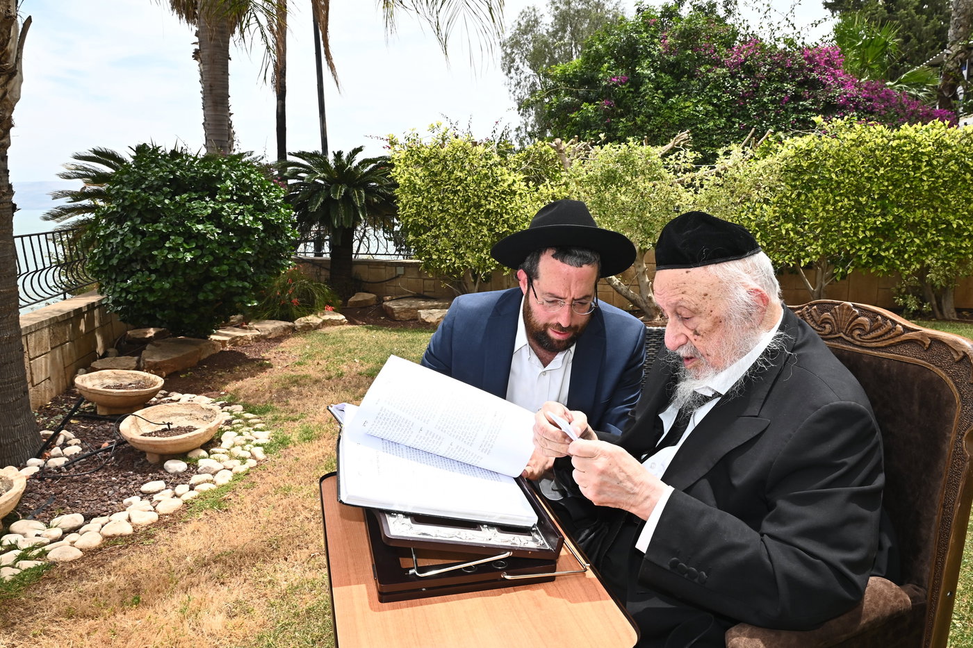 הגרב"ד פוברסקי בלימוד בטבריה