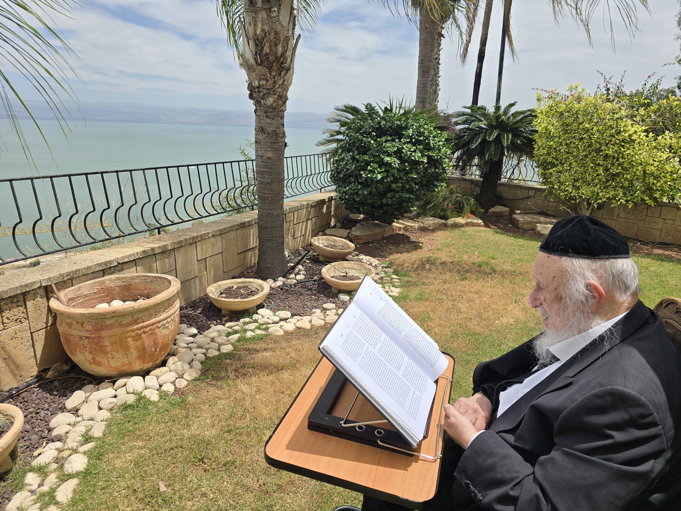 הגרב"ד פוברסקי בלימוד בטבריה