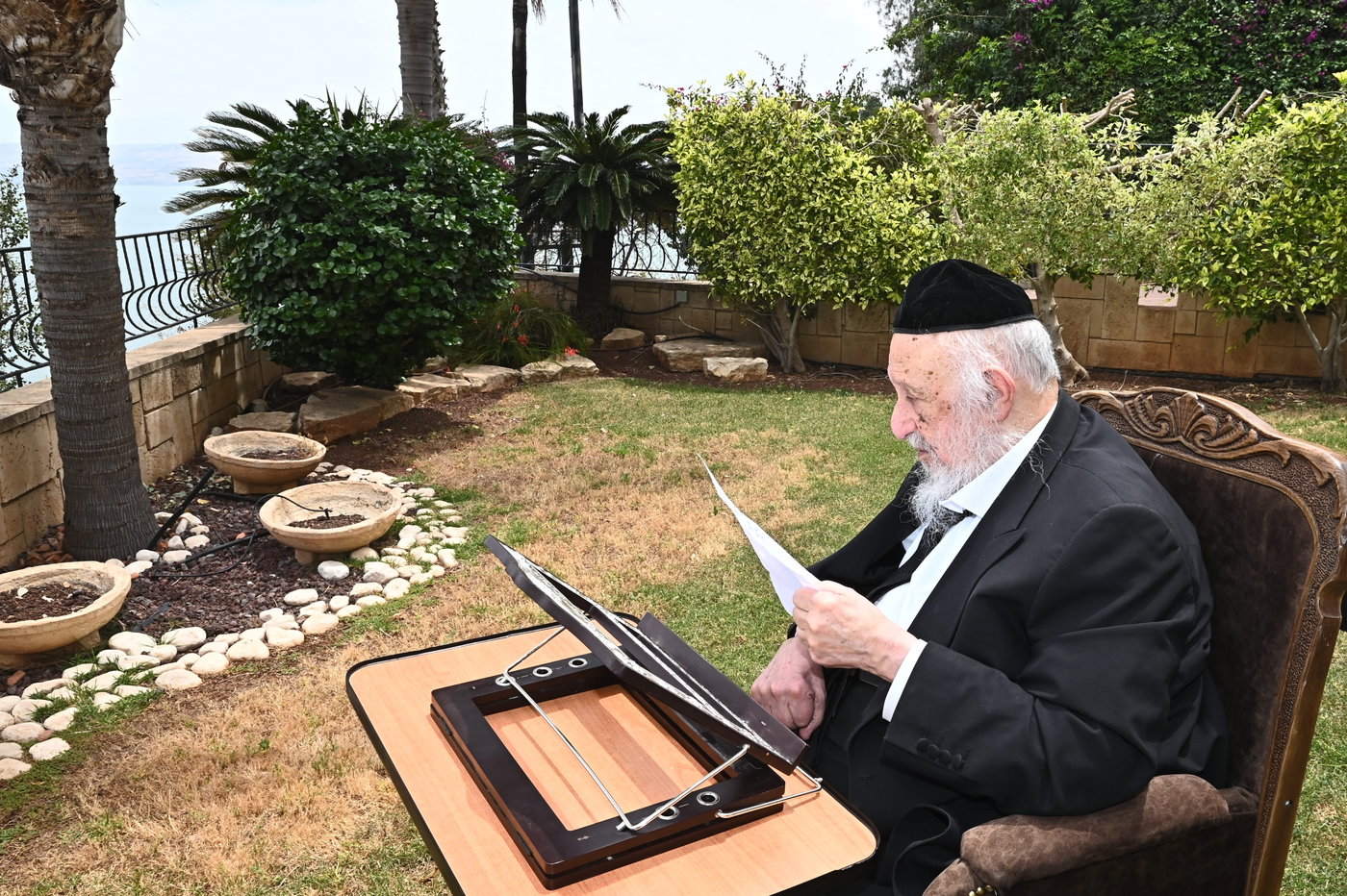 הגרב"ד פוברסקי בלימוד בטבריה