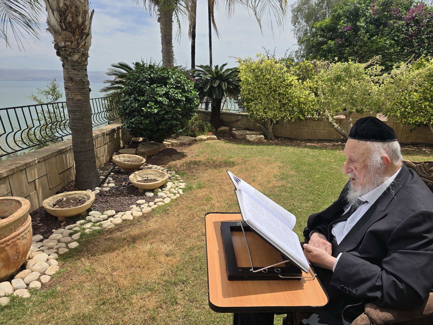 הגרב"ד פוברסקי בלימוד בטבריה